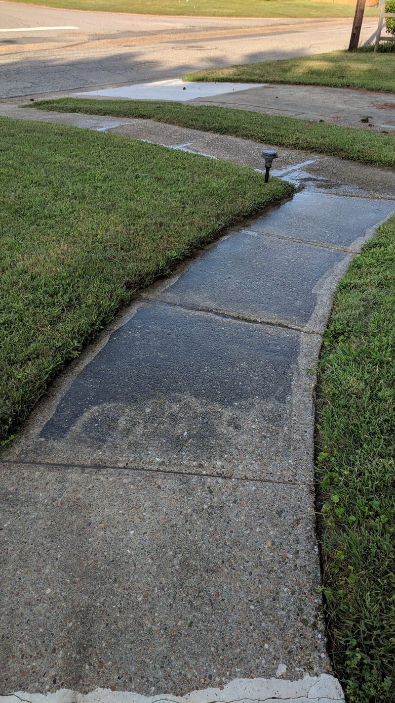 Illustration for article titled Got tired of power washing my driveway. Gave the Stringbean a spray scrub.